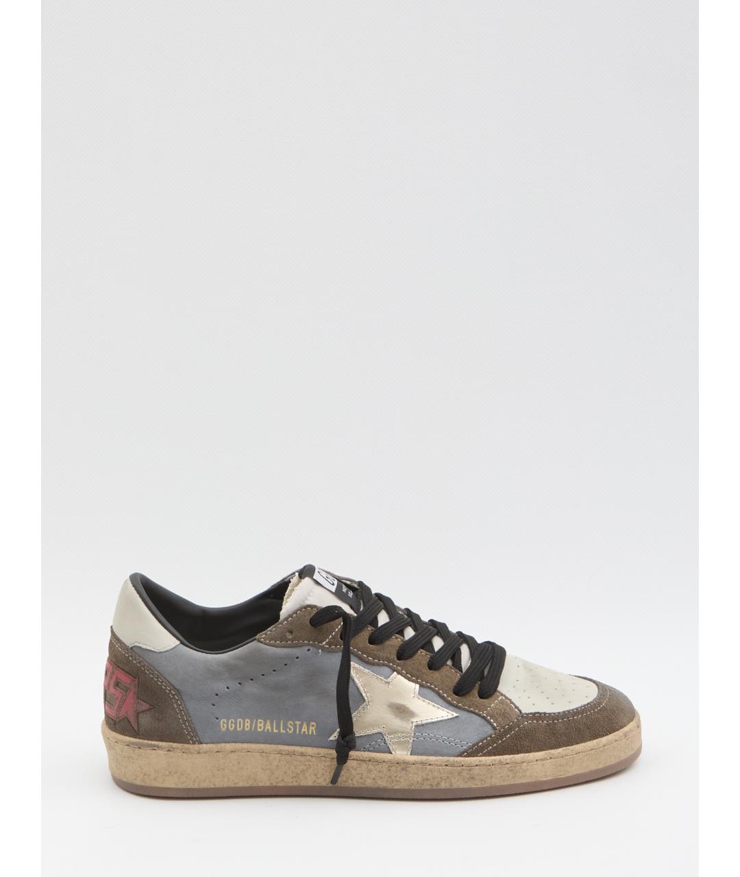 GOLDEN GOOSE DELUXE BRAND Мульти кожаные низкие кроссовки / кеды, фото 1
