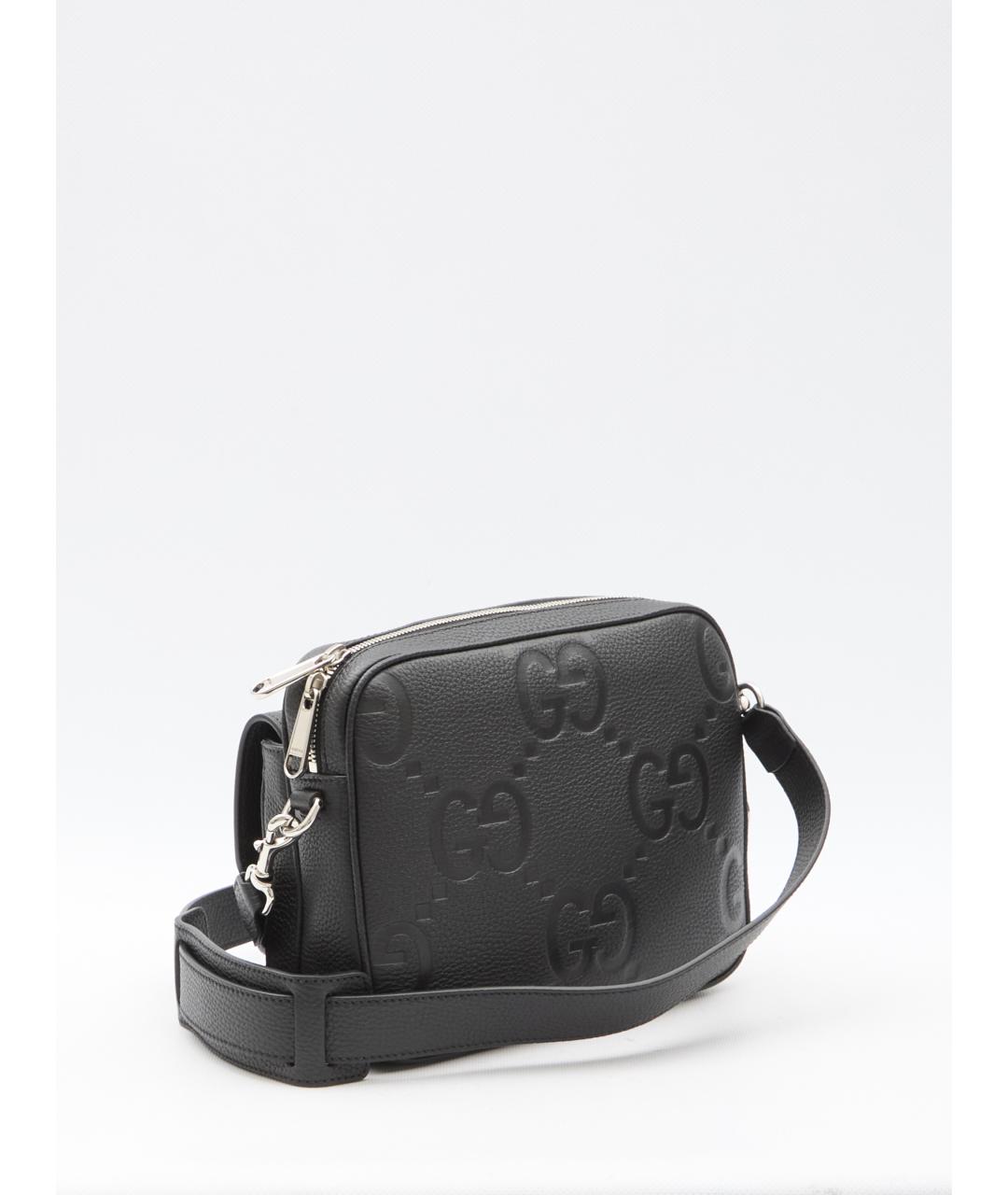 GUCCI Черная кожаная сумка на плечо, фото 2