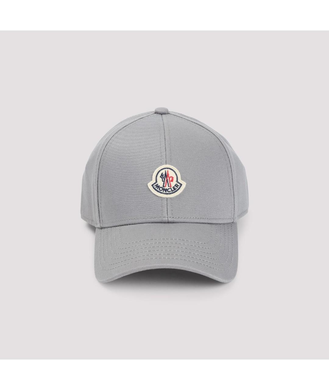 MONCLER Серая хлопковая кепка/бейсболка, фото 3