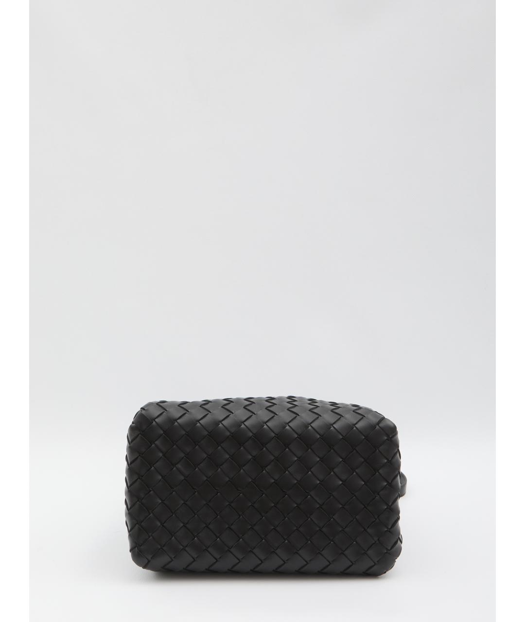 BOTTEGA VENETA Черная кожаная сумка тоут, фото 3