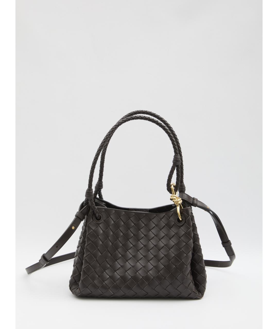 BOTTEGA VENETA Коричневая кожаная сумка тоут, фото 5