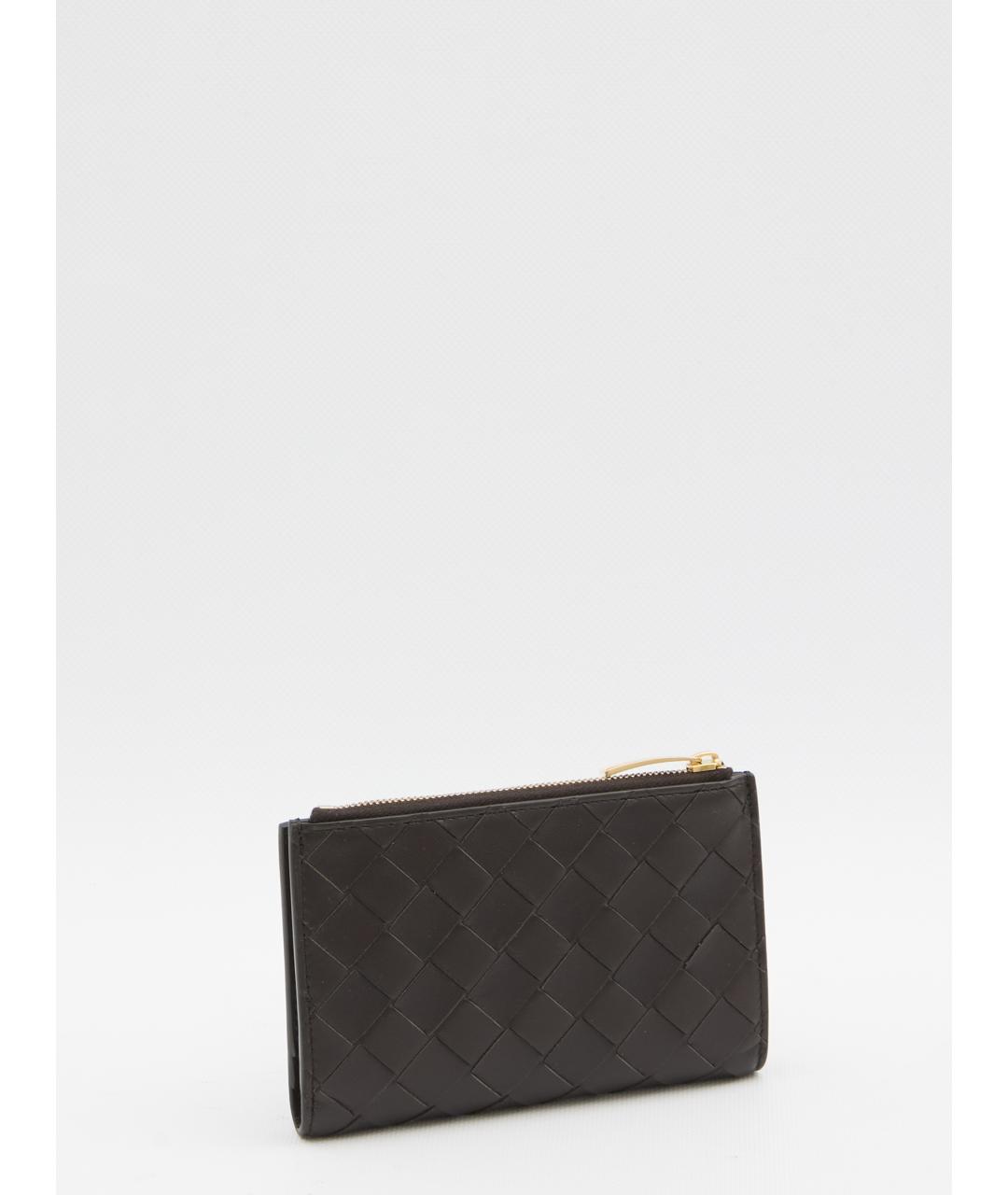 BOTTEGA VENETA Коричневый кожаный кошелек, фото 2