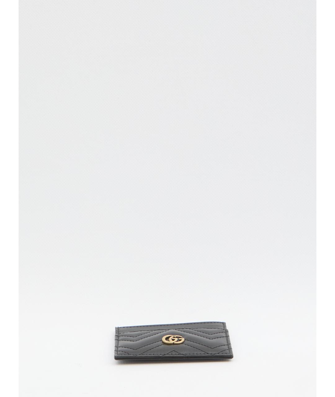 GUCCI Черный кожаный кардхолдер, фото 3