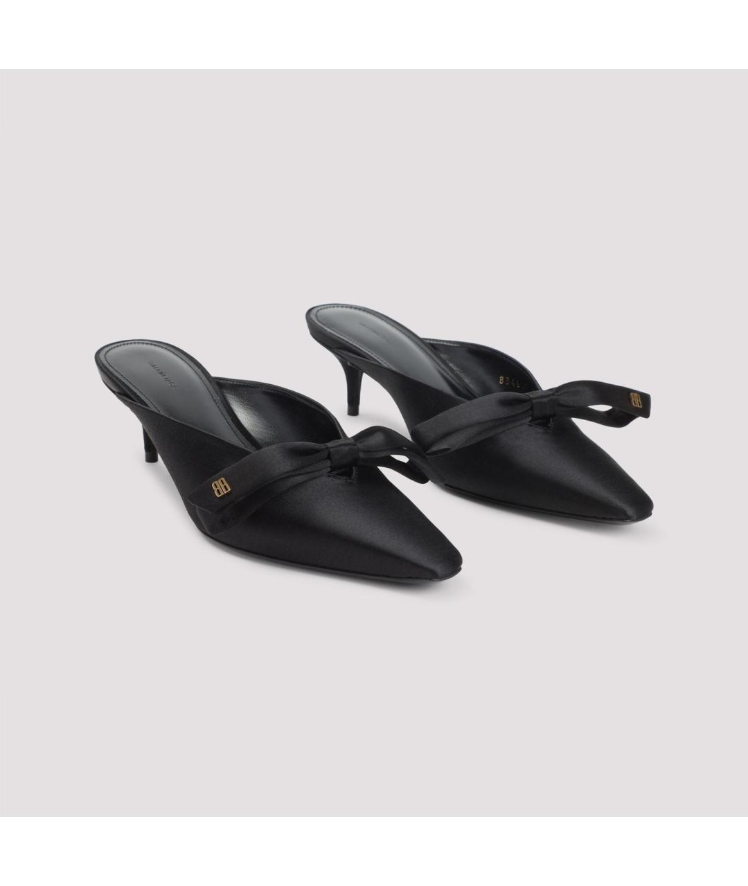 BALENCIAGA Черные мюли, фото 3