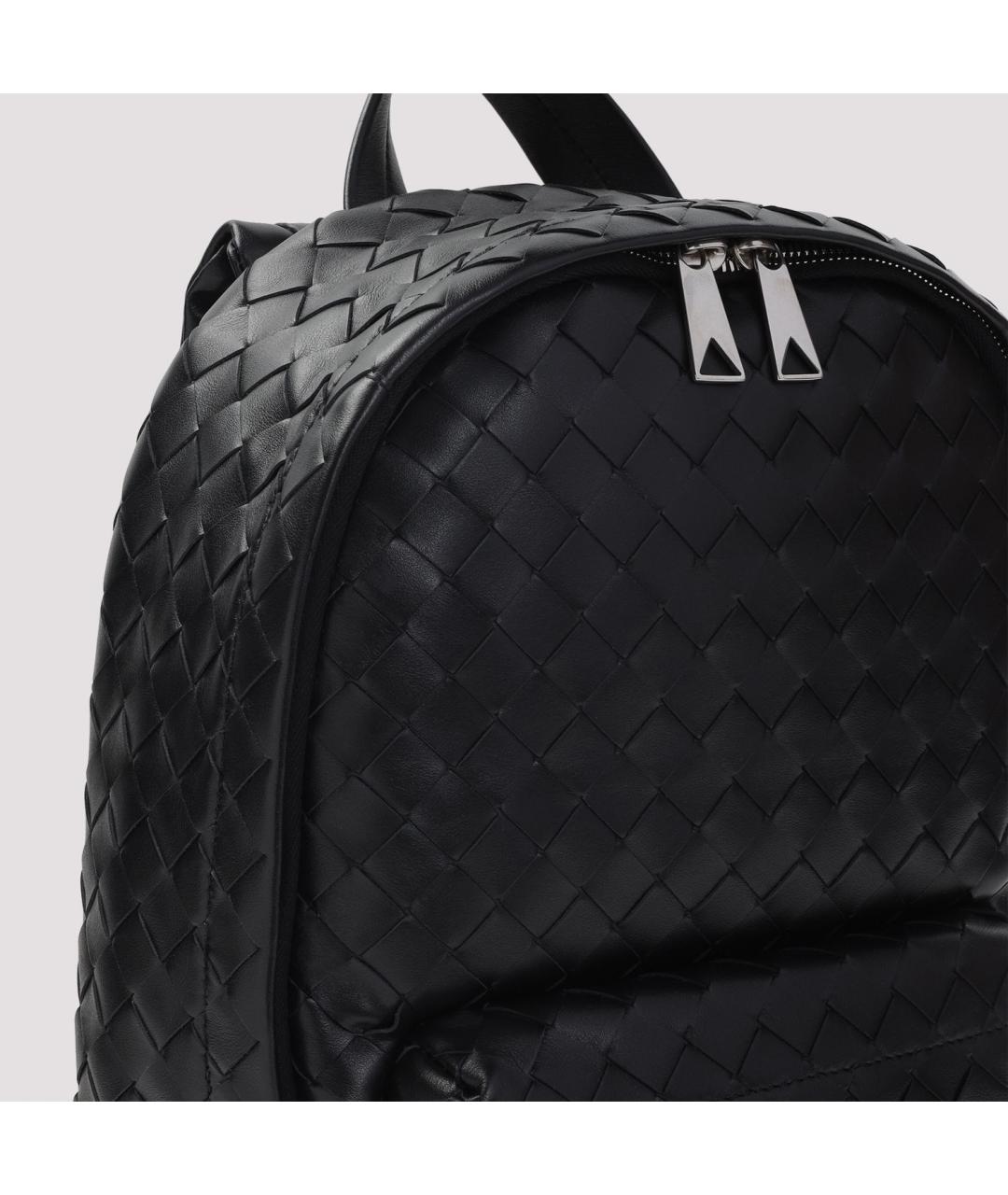 BOTTEGA VENETA Черный кожаный рюкзак, фото 5