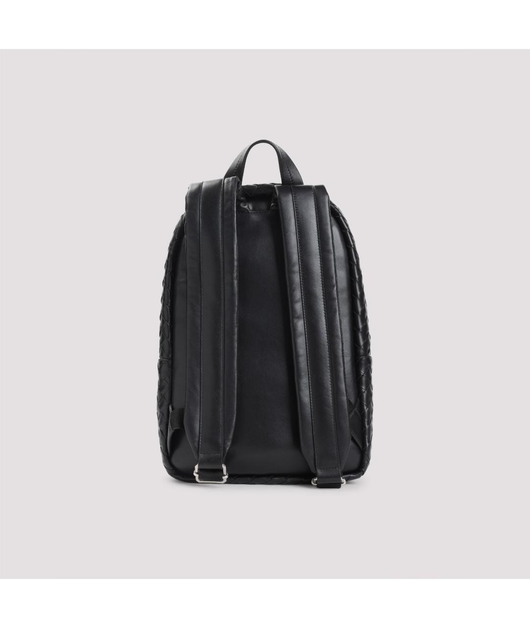 BOTTEGA VENETA Черный кожаный рюкзак, фото 4
