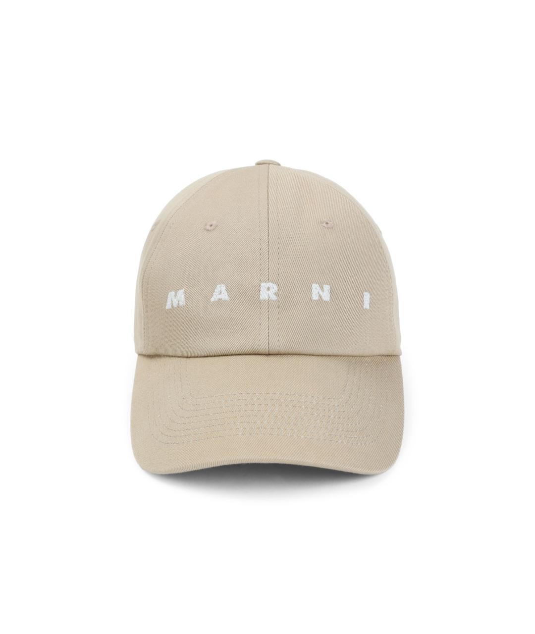 MARNI Бежевая хлопковая кепка, фото 1