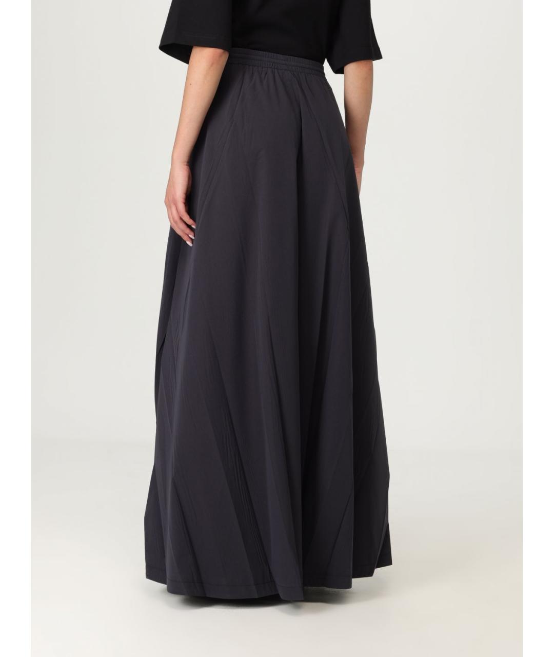 BALENCIAGA Черная полиэстеровая юбка миди, фото 3