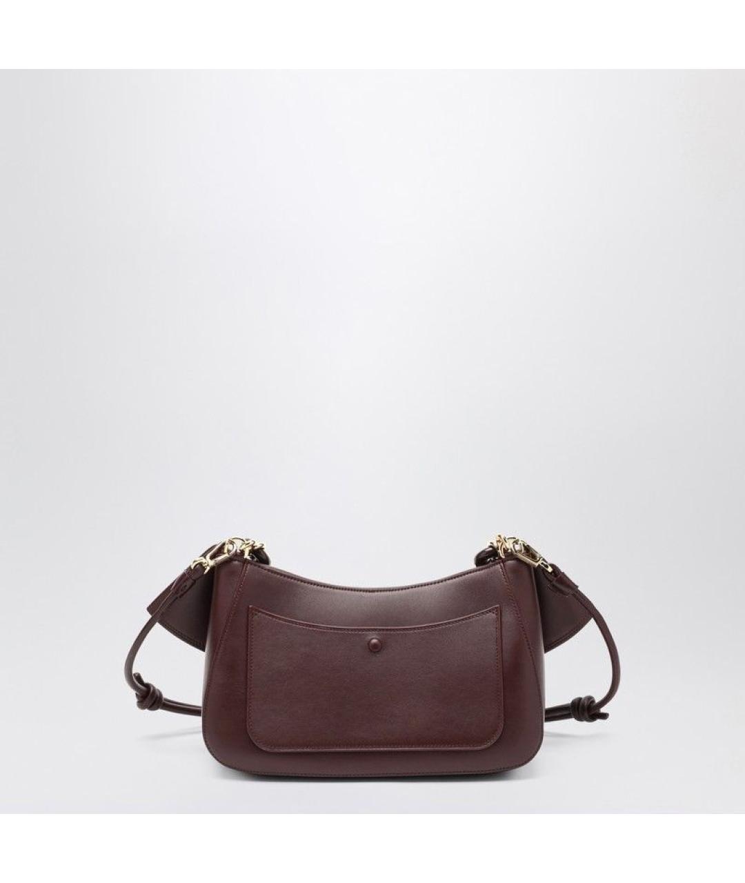 LOEWE Бордовая кожаная сумка через плечо, фото 2