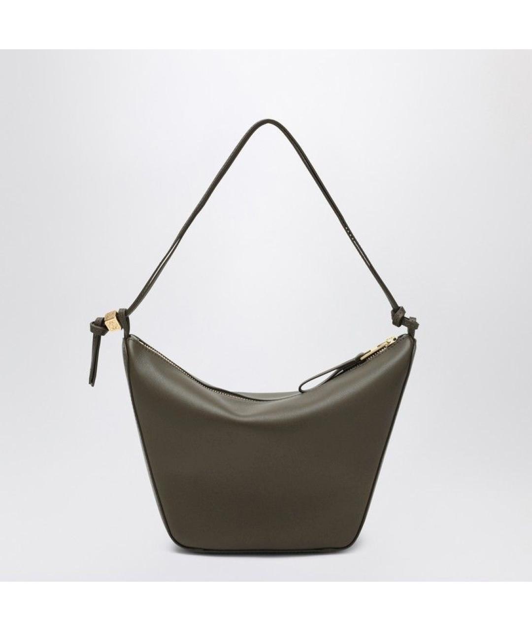 LOEWE Зеленая кожаная сумка через плечо, фото 2