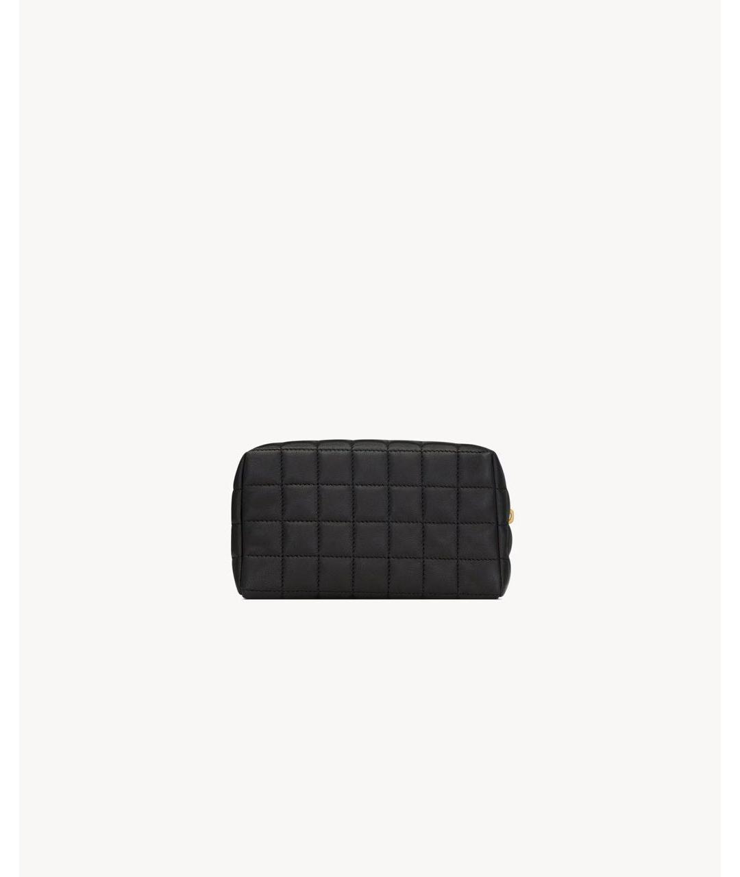 SAINT LAURENT Черная косметичка, фото 2