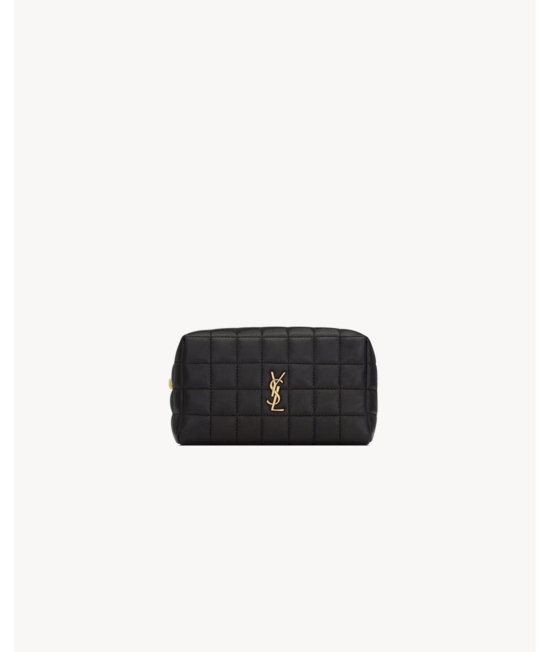 SAINT LAURENT Черная косметичка, фото 5