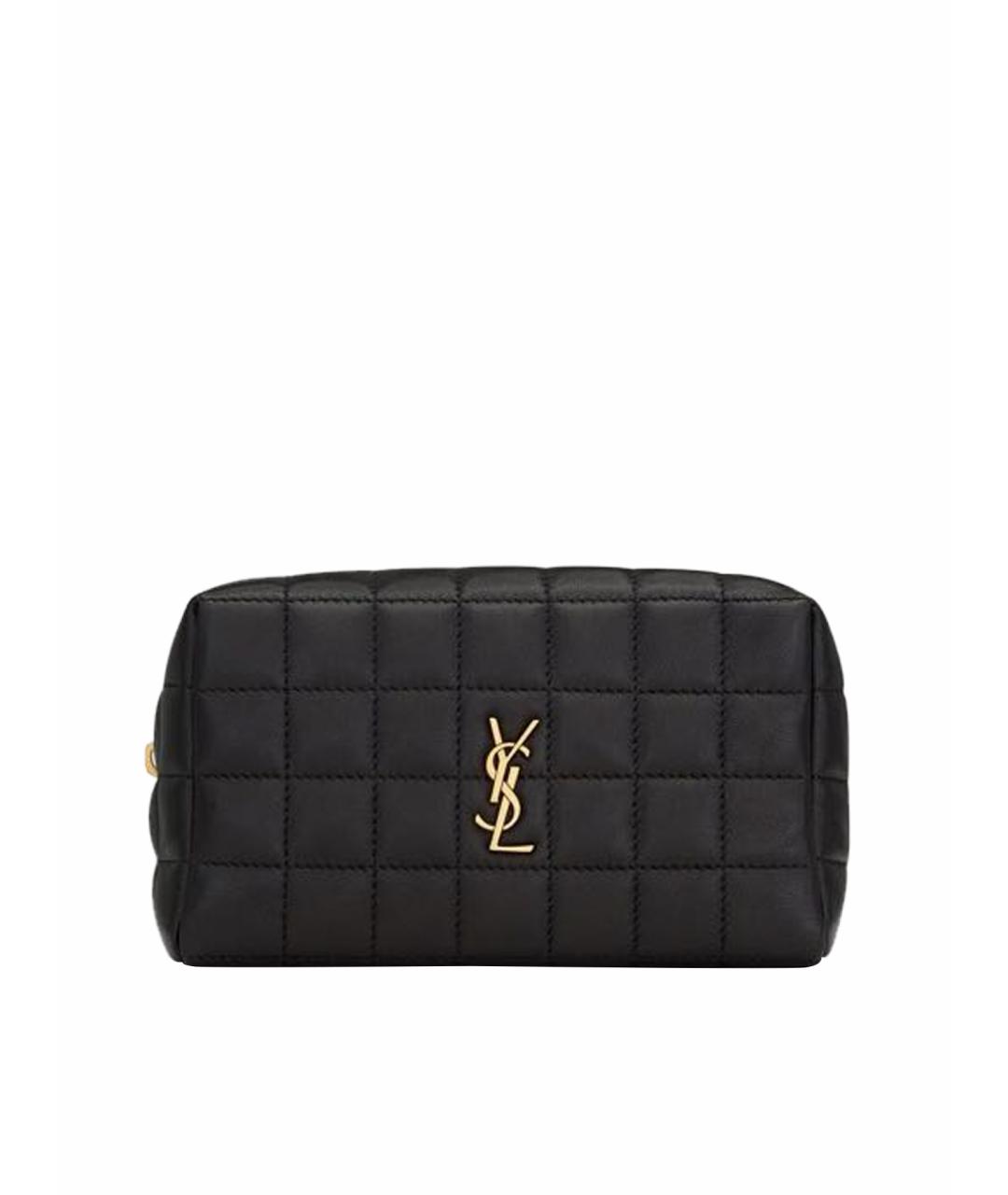SAINT LAURENT Черная косметичка, фото 1