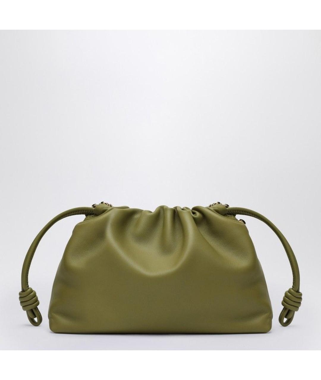 LOEWE Зеленая кожаная сумка через плечо, фото 2