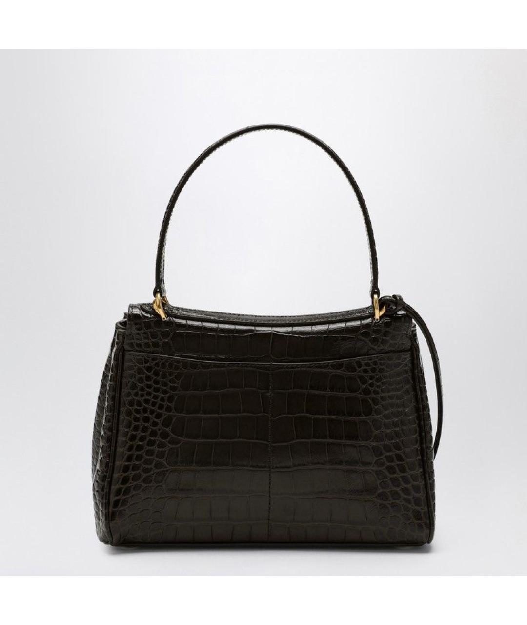 BALENCIAGA Коричневая кожаная сумка тоут, фото 2