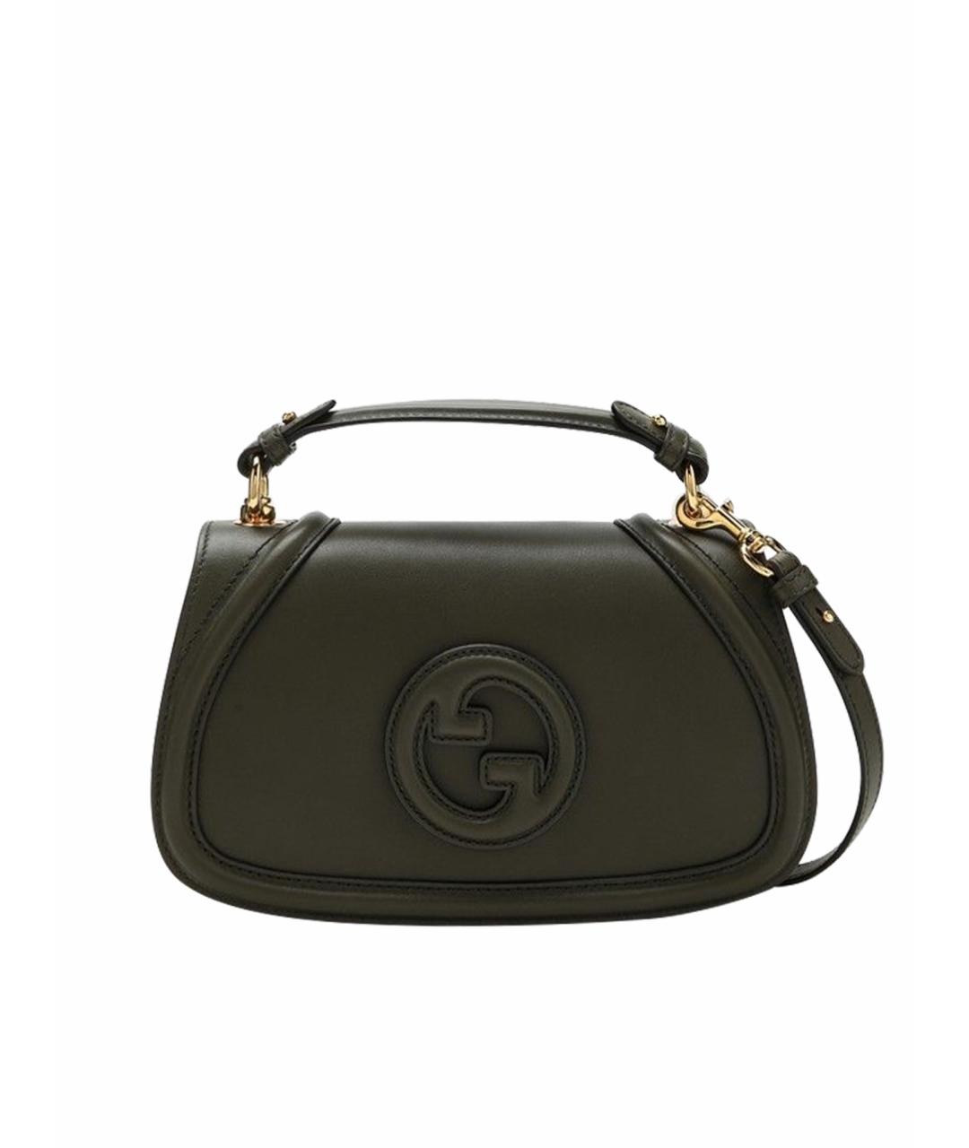 GUCCI Зеленая кожаная сумка через плечо, фото 1