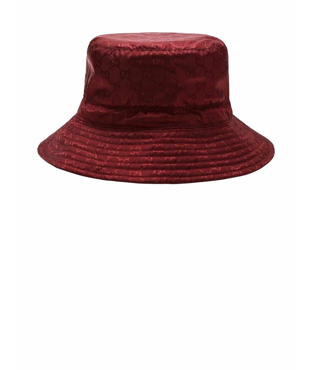 GUCCI Бордовая панама, фото 1