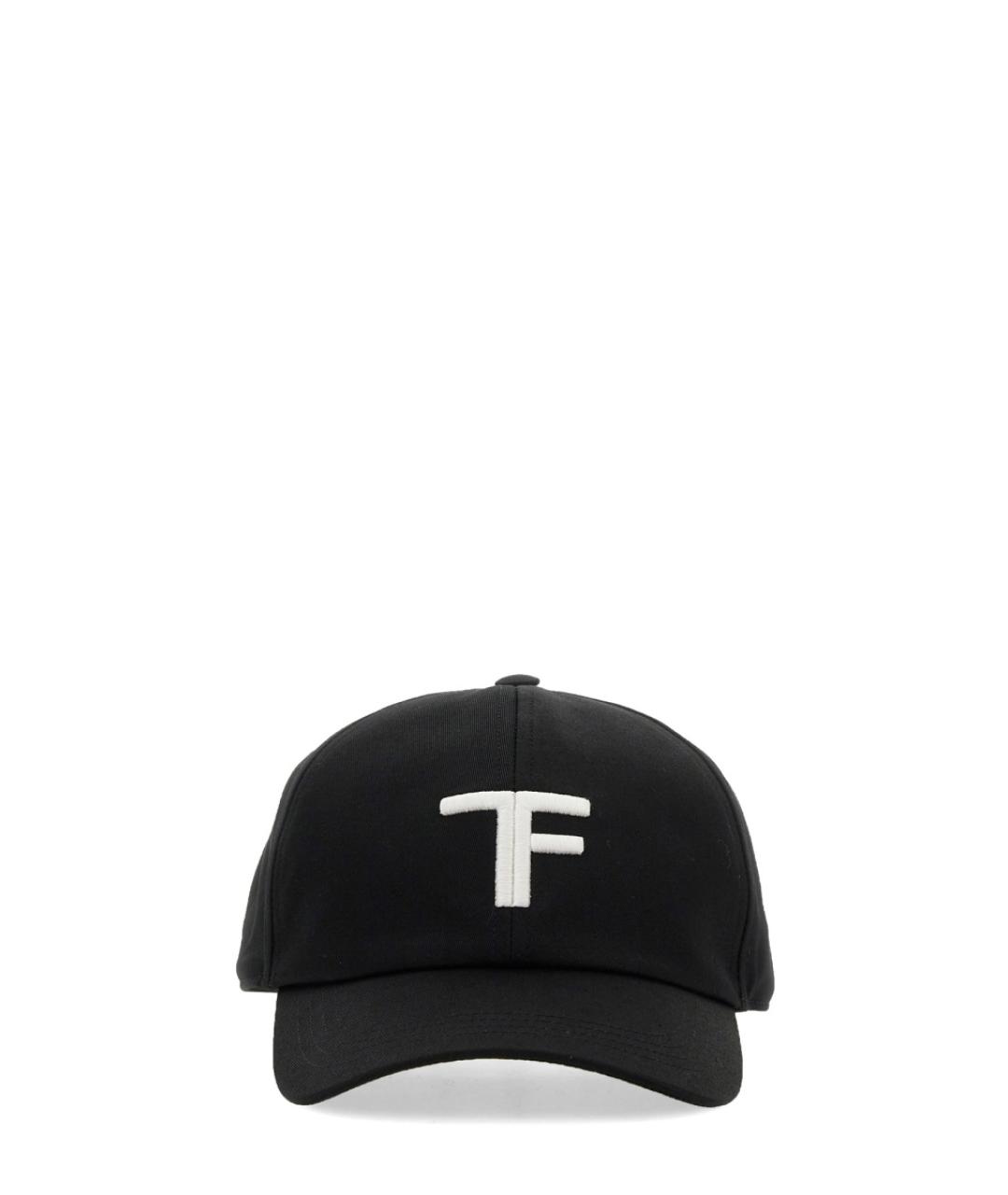 TOM FORD Черная хлопковая кепка/бейсболка, фото 1