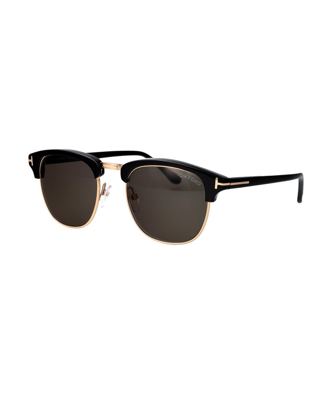 TOM FORD Черные металлические солнцезащитные очки, фото 2