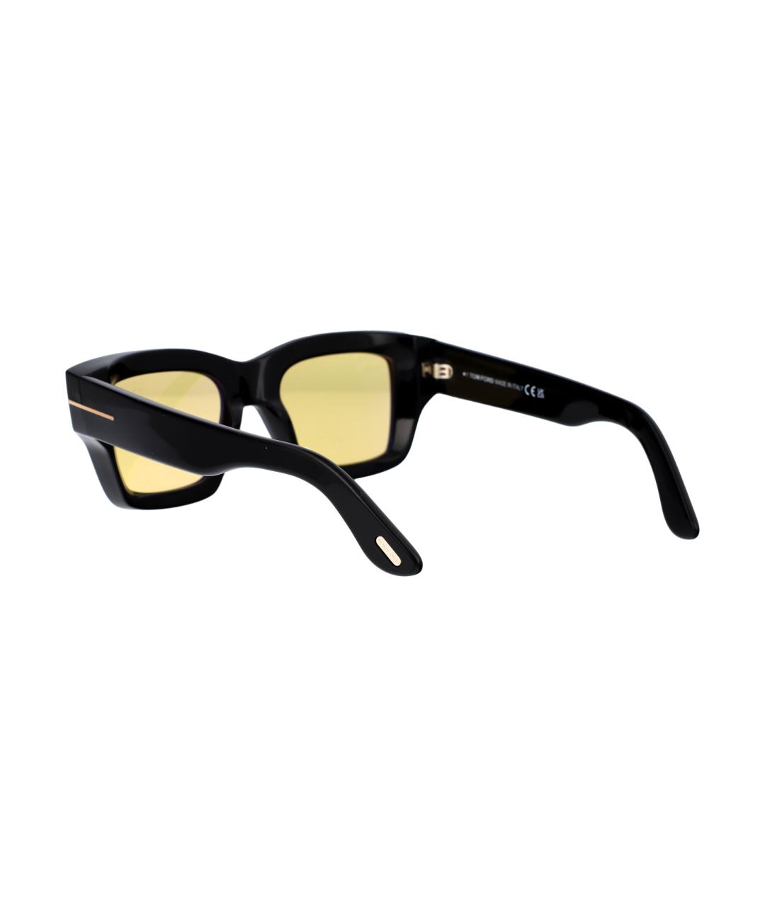 TOM FORD Черные пластиковые солнцезащитные очки, фото 4