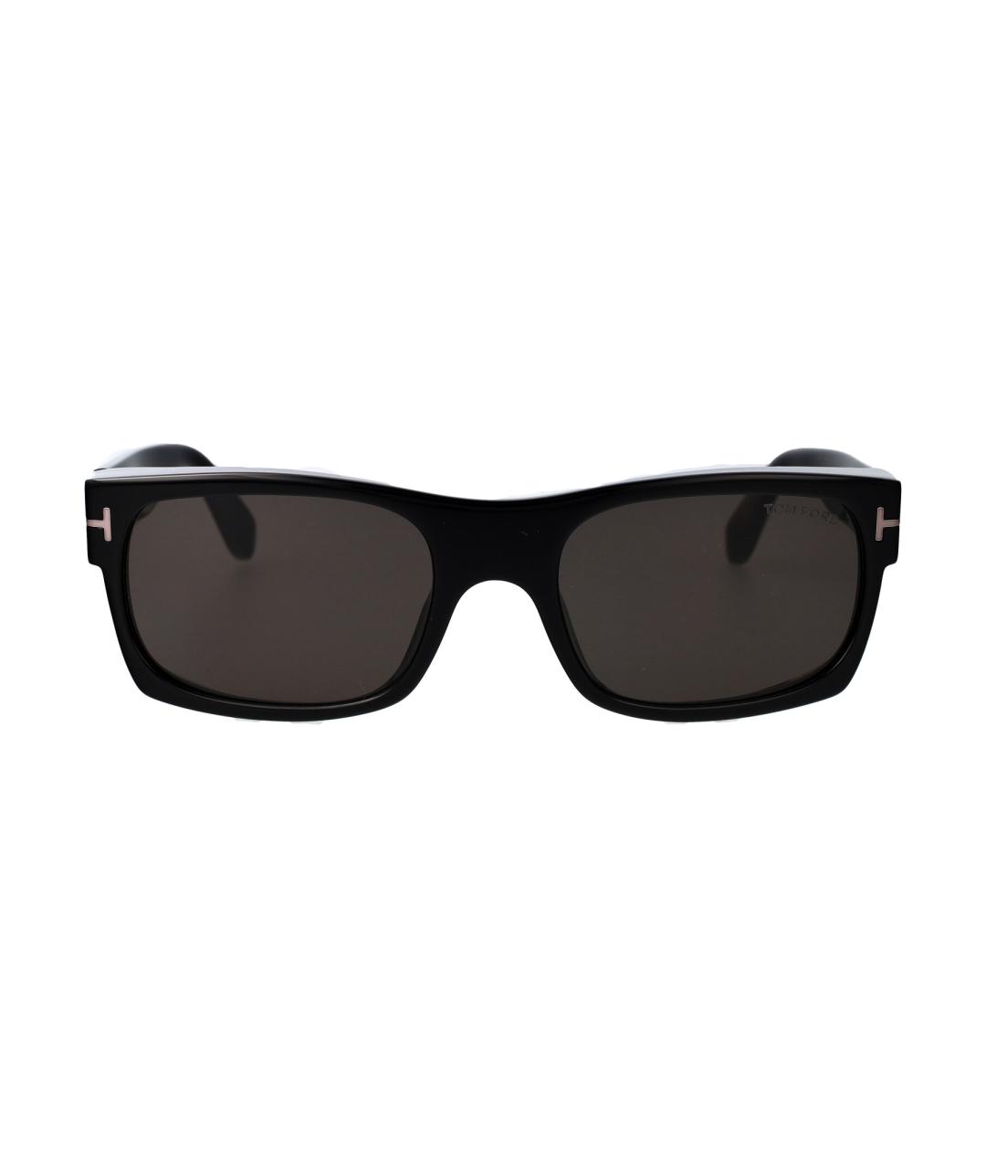 TOM FORD Черные пластиковые солнцезащитные очки, фото 1