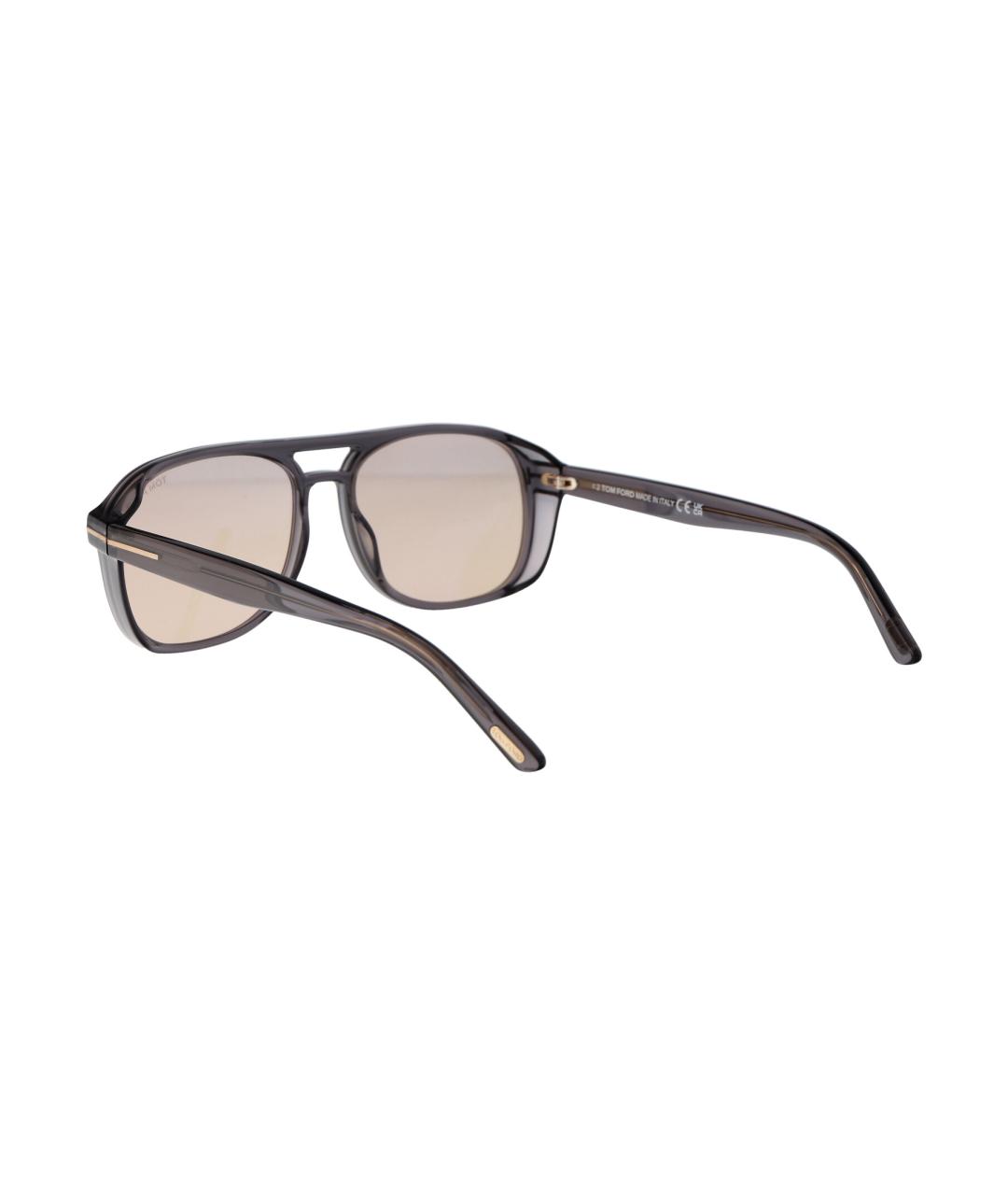 TOM FORD Черные пластиковые солнцезащитные очки, фото 4