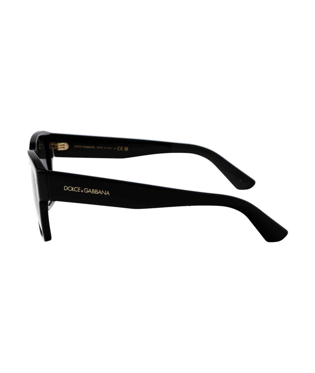 DOLCE&GABBANA Черные пластиковые солнцезащитные очки, фото 3