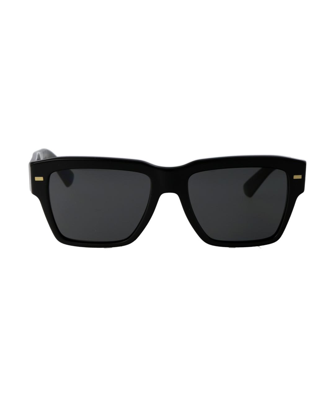 DOLCE&GABBANA Черные пластиковые солнцезащитные очки, фото 1