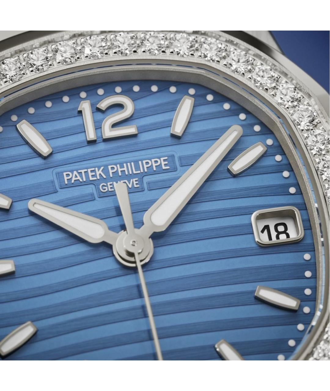 PATEK PHILIPPE Бирюзовые часы из белого золота, фото 2