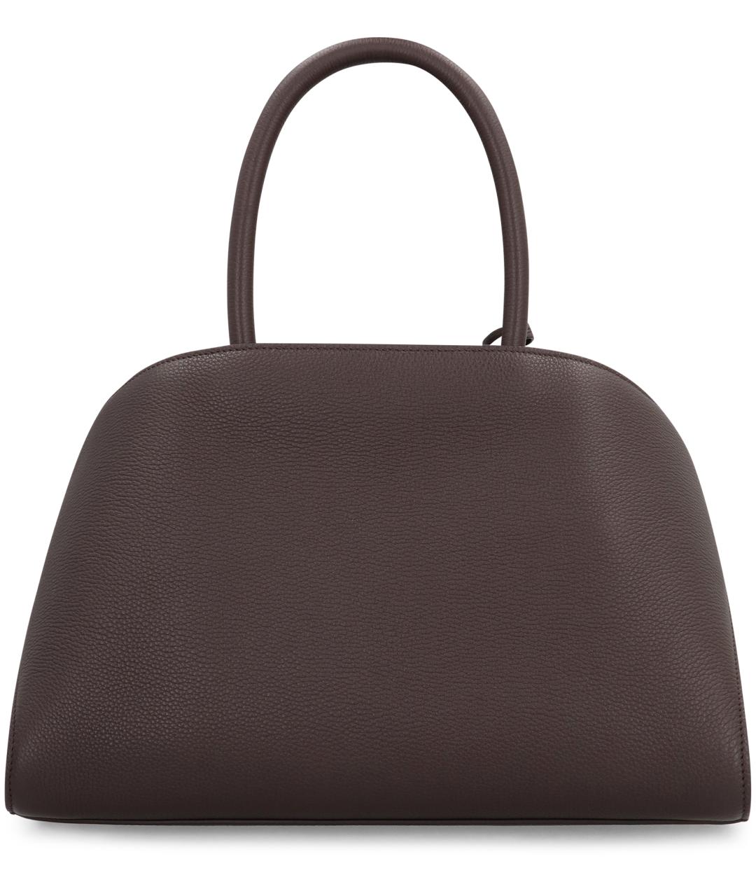 FERRAGAMO Коричневая кожаная сумка тоут, фото 4