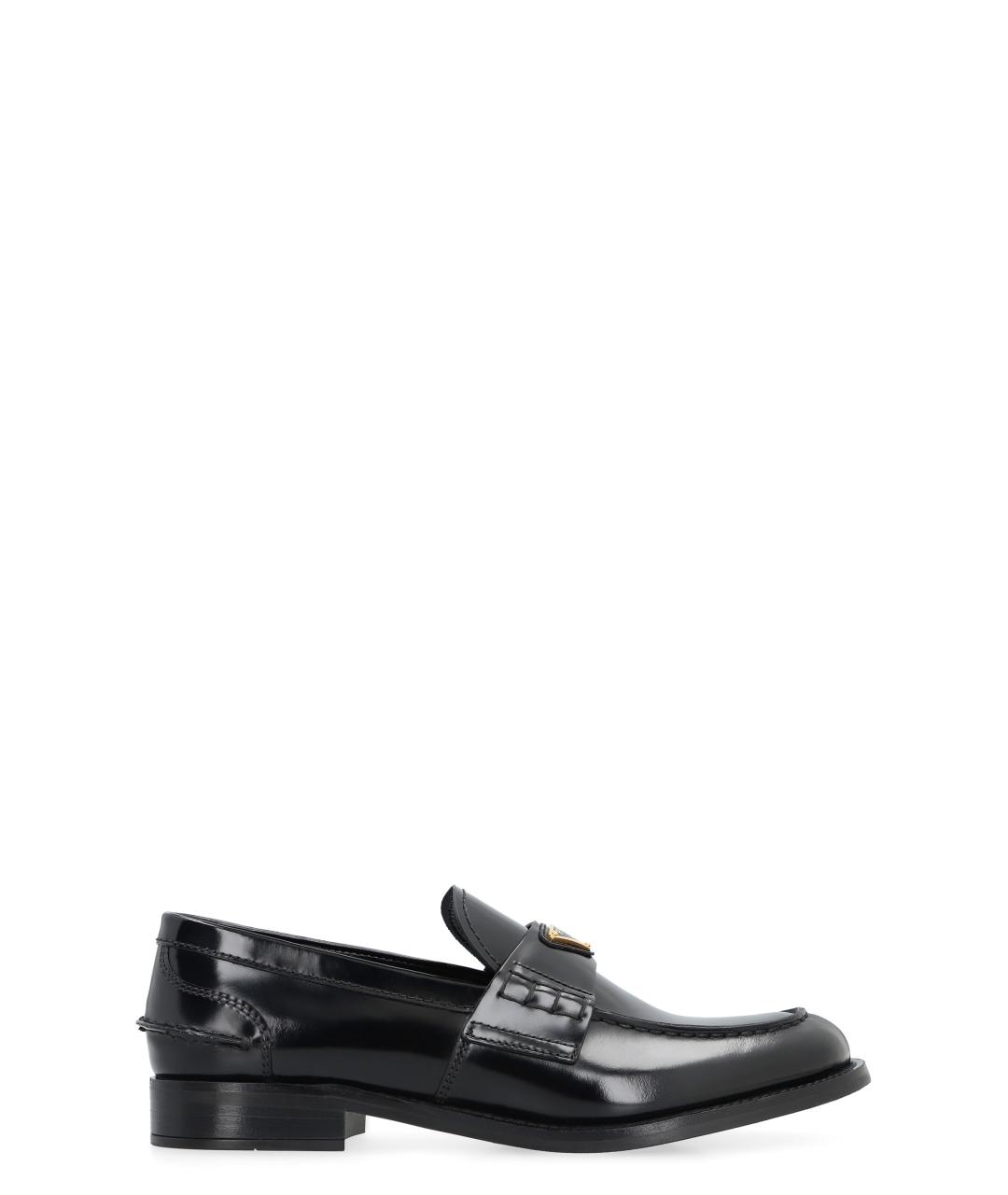 PRADA Черные лоферы из лакированной кожи, фото 1