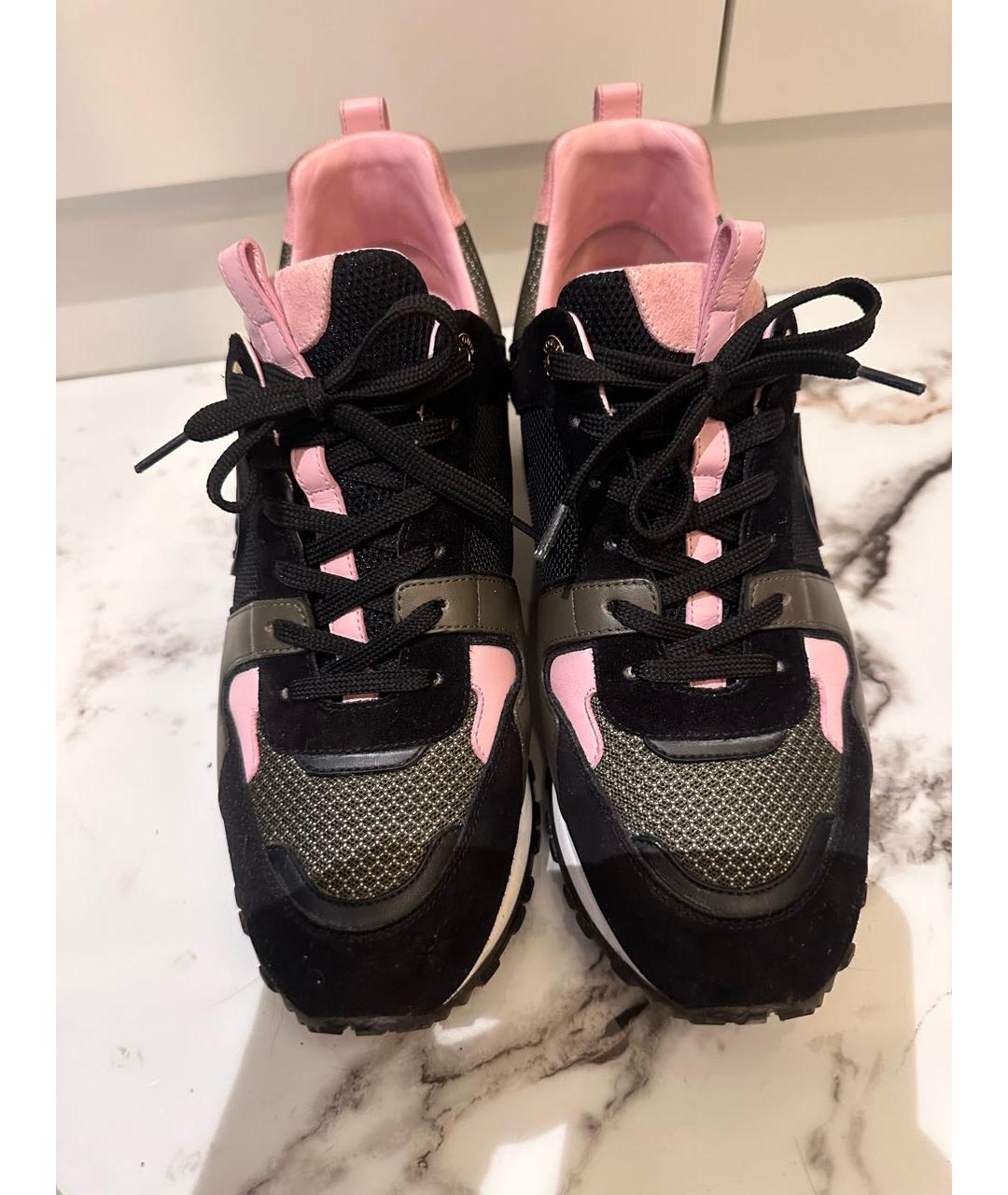 LOUIS VUITTON Коричневые текстильные кроссовки, фото 2