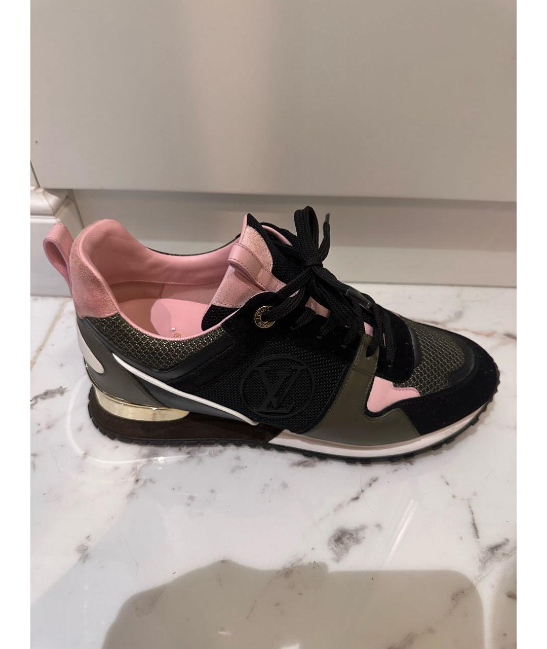 LOUIS VUITTON Коричневые текстильные кроссовки, фото 3