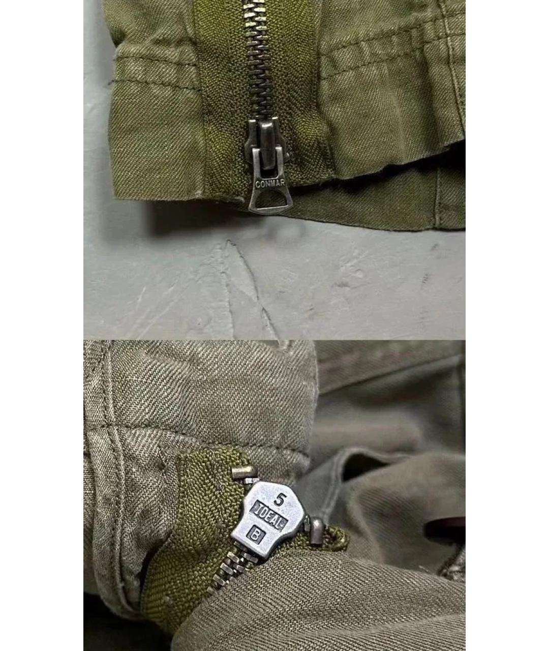 POLO RALPH LAUREN Хаки льняные повседневные брюки, фото 8