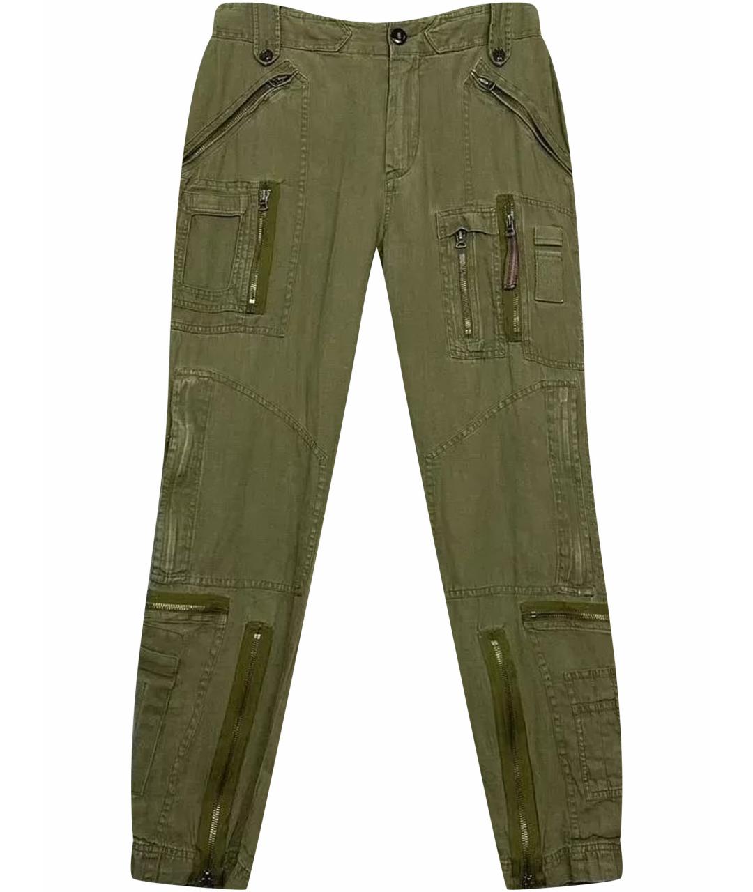POLO RALPH LAUREN Хаки льняные повседневные брюки, фото 1