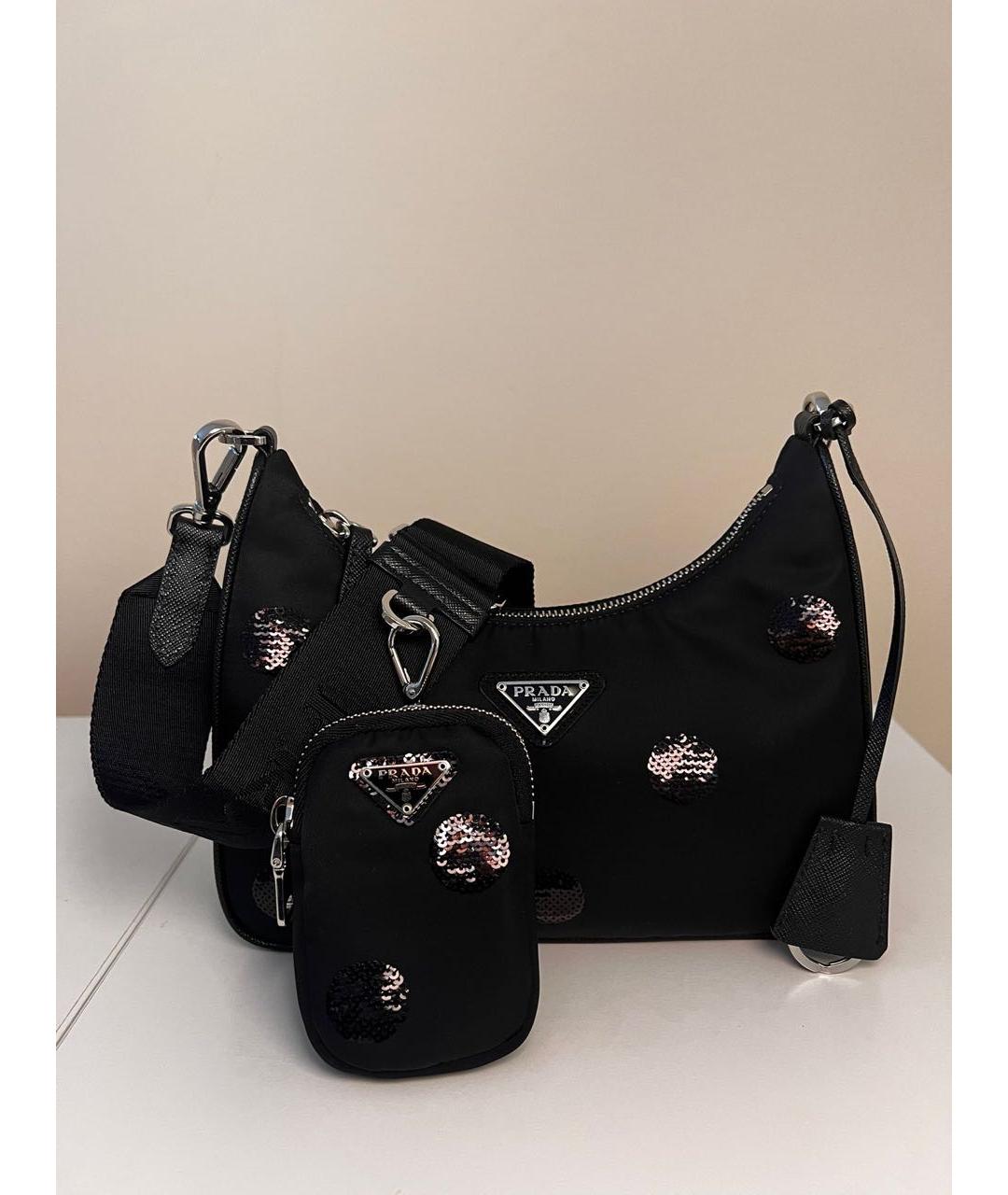 PRADA Черная сумка через плечо, фото 2