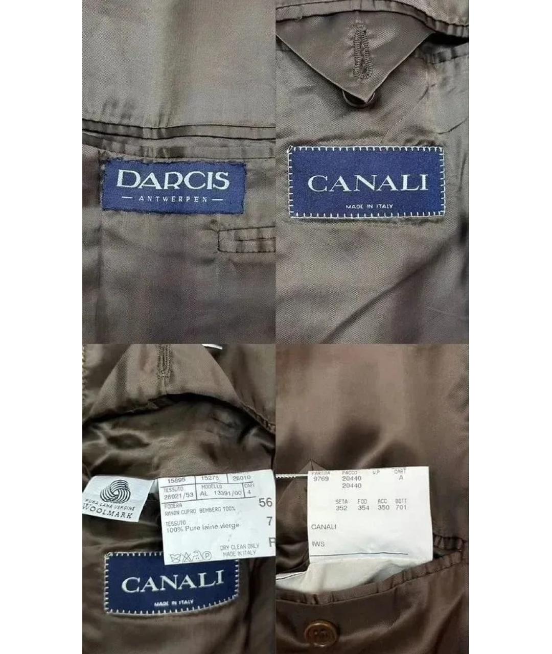 CANALI Коричневый пиджак, фото 8