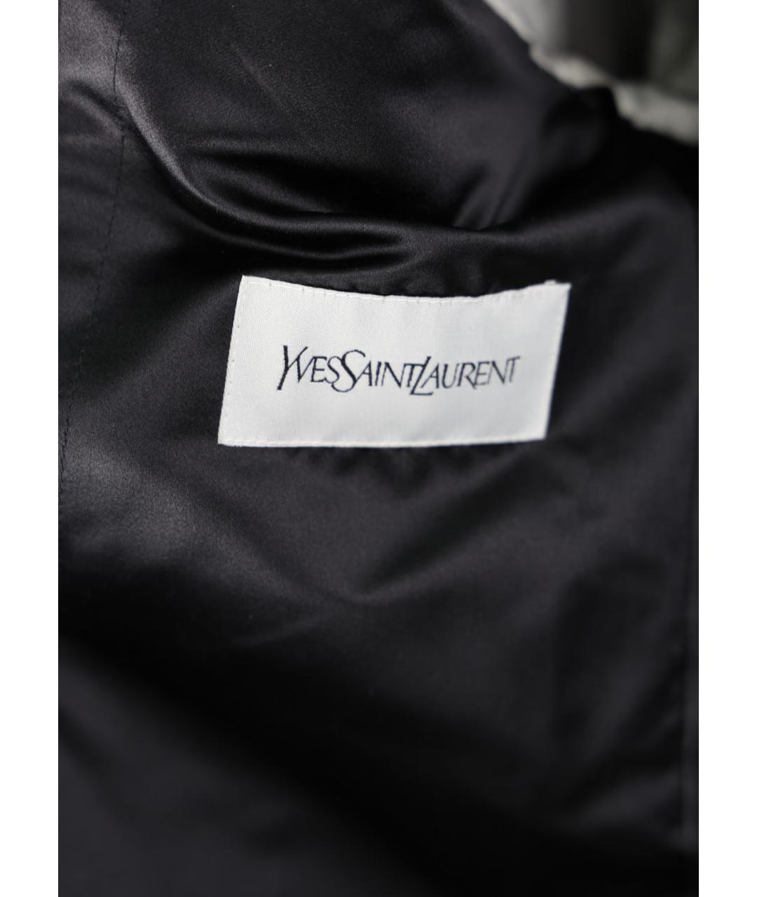 SAINT LAURENT Темно-синий хлопковый пиджак, фото 5