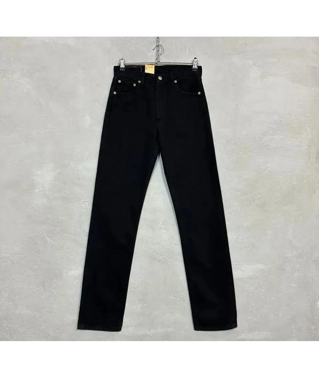 LEVI'S Черные хлопковые прямые джинсы, фото 7