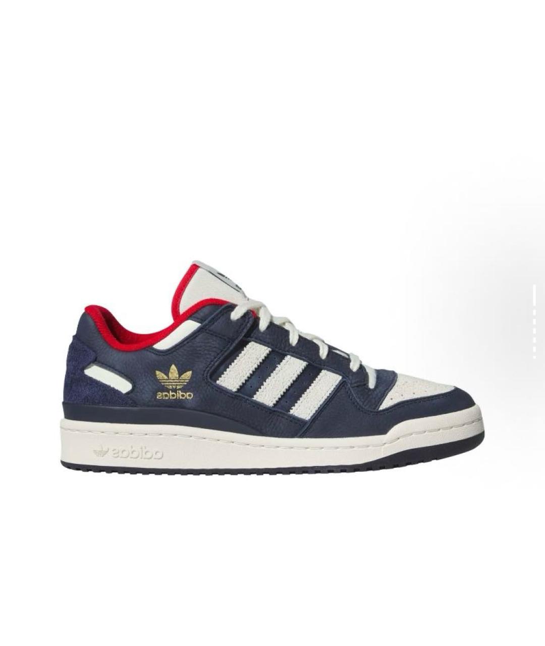 ADIDAS Темно-синие кожаные кроссовки, фото 8