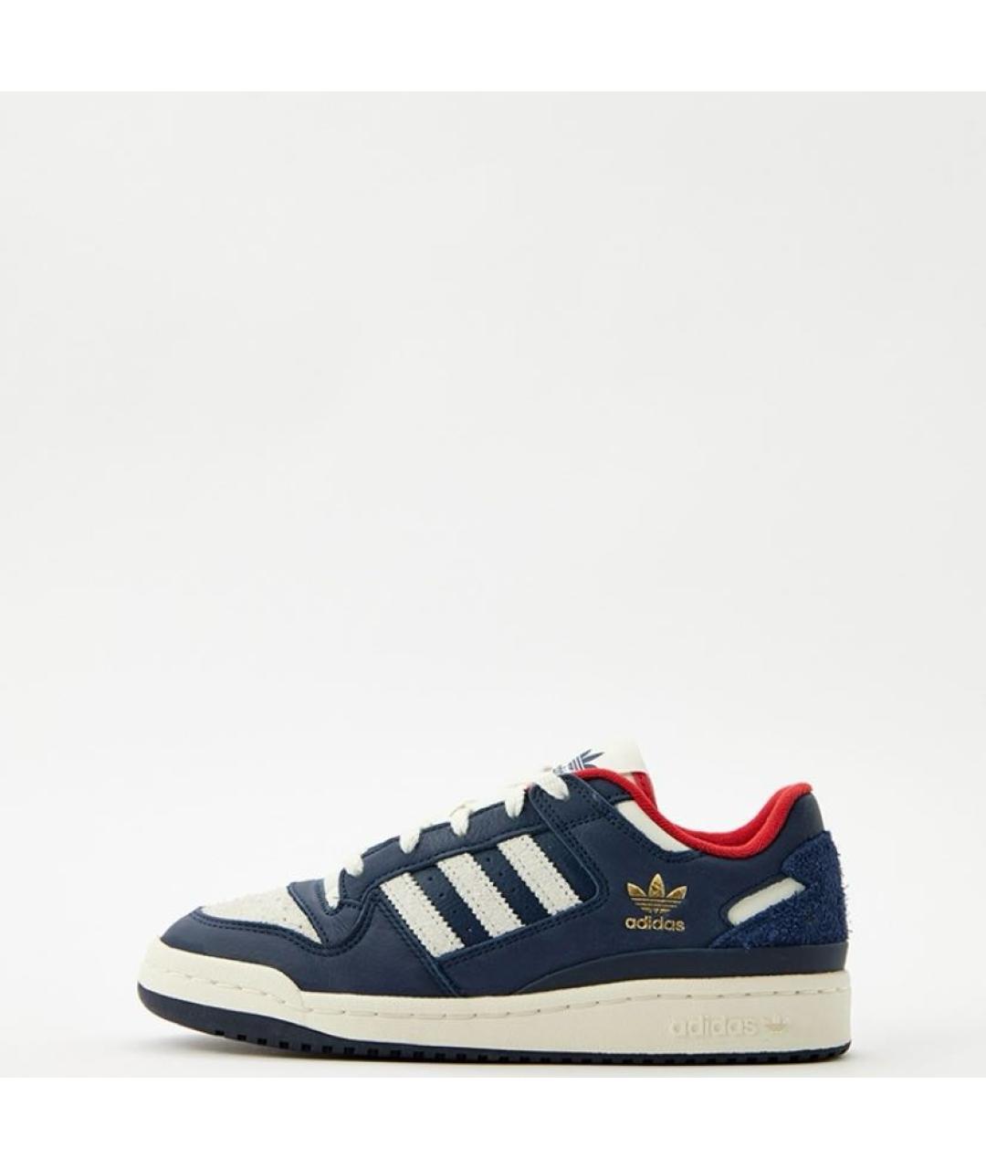 ADIDAS Темно-синие кожаные кроссовки, фото 2