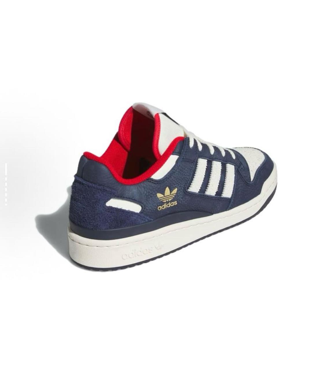 ADIDAS Темно-синие кожаные кроссовки, фото 5