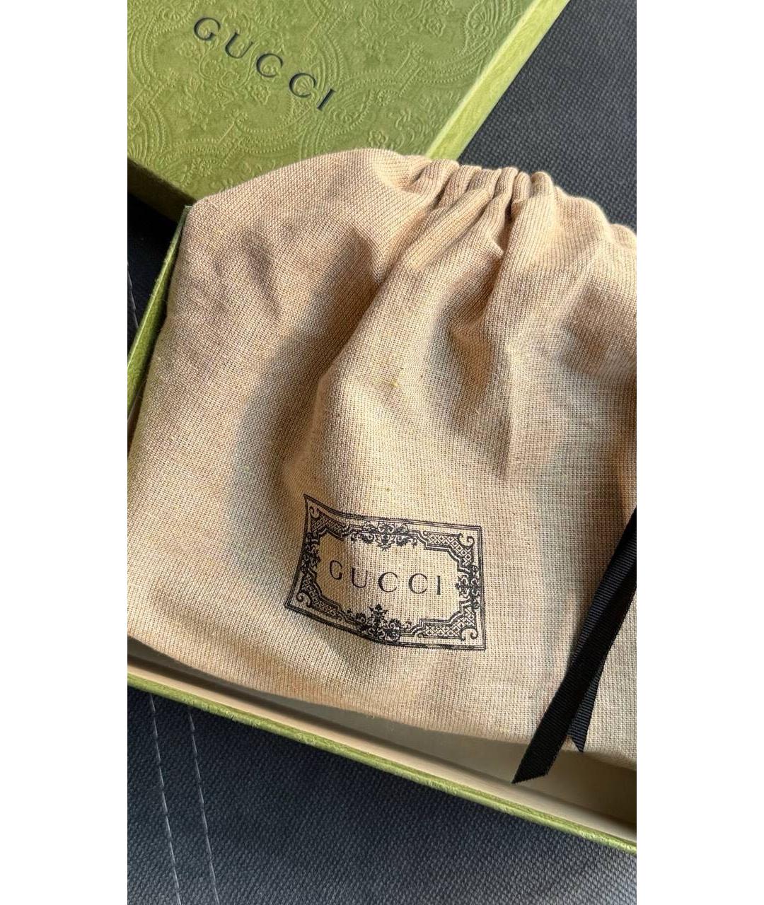GUCCI Бежевая кожаная сумка через плечо, фото 6