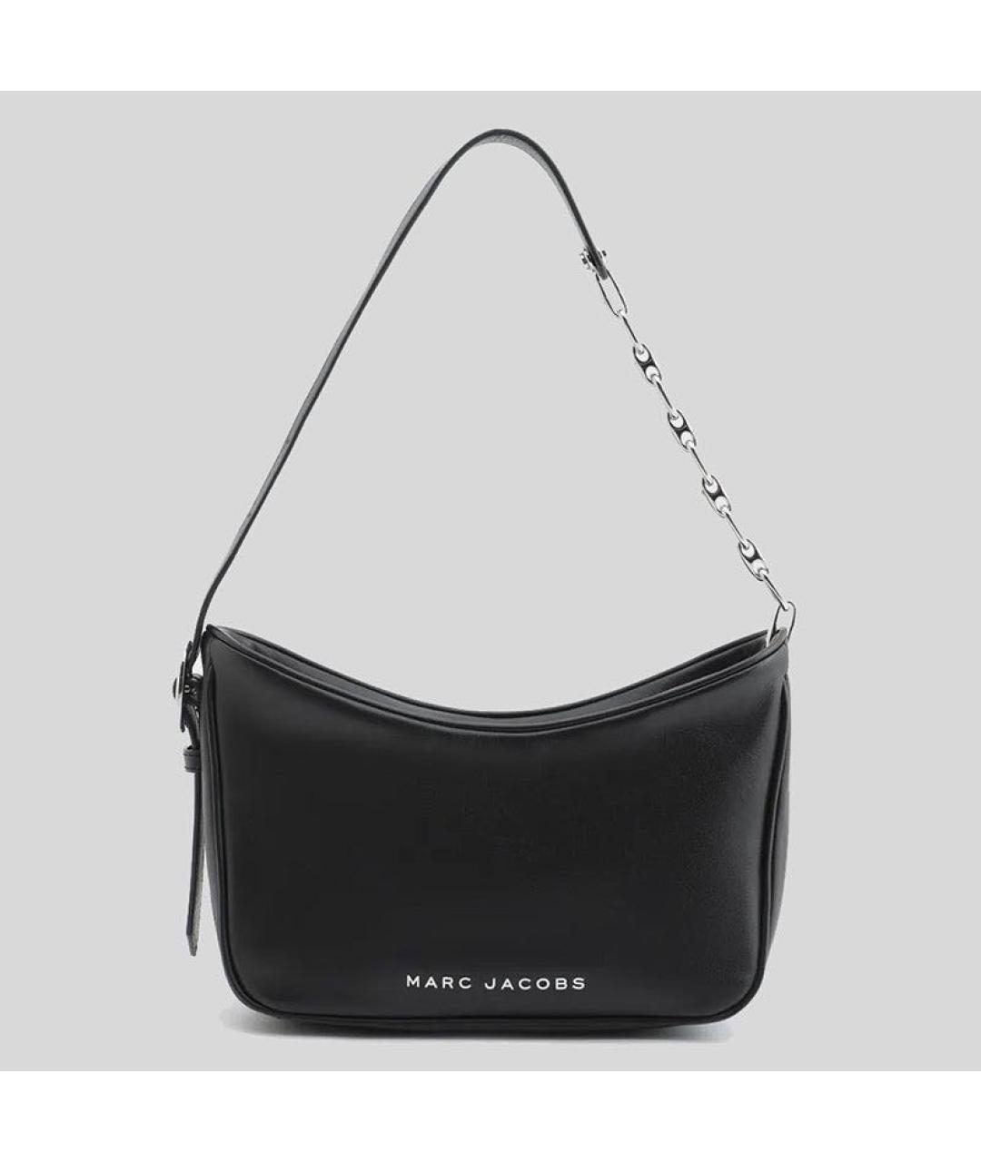 MARC JACOBS Черная кожаная сумка с короткими ручками, фото 9