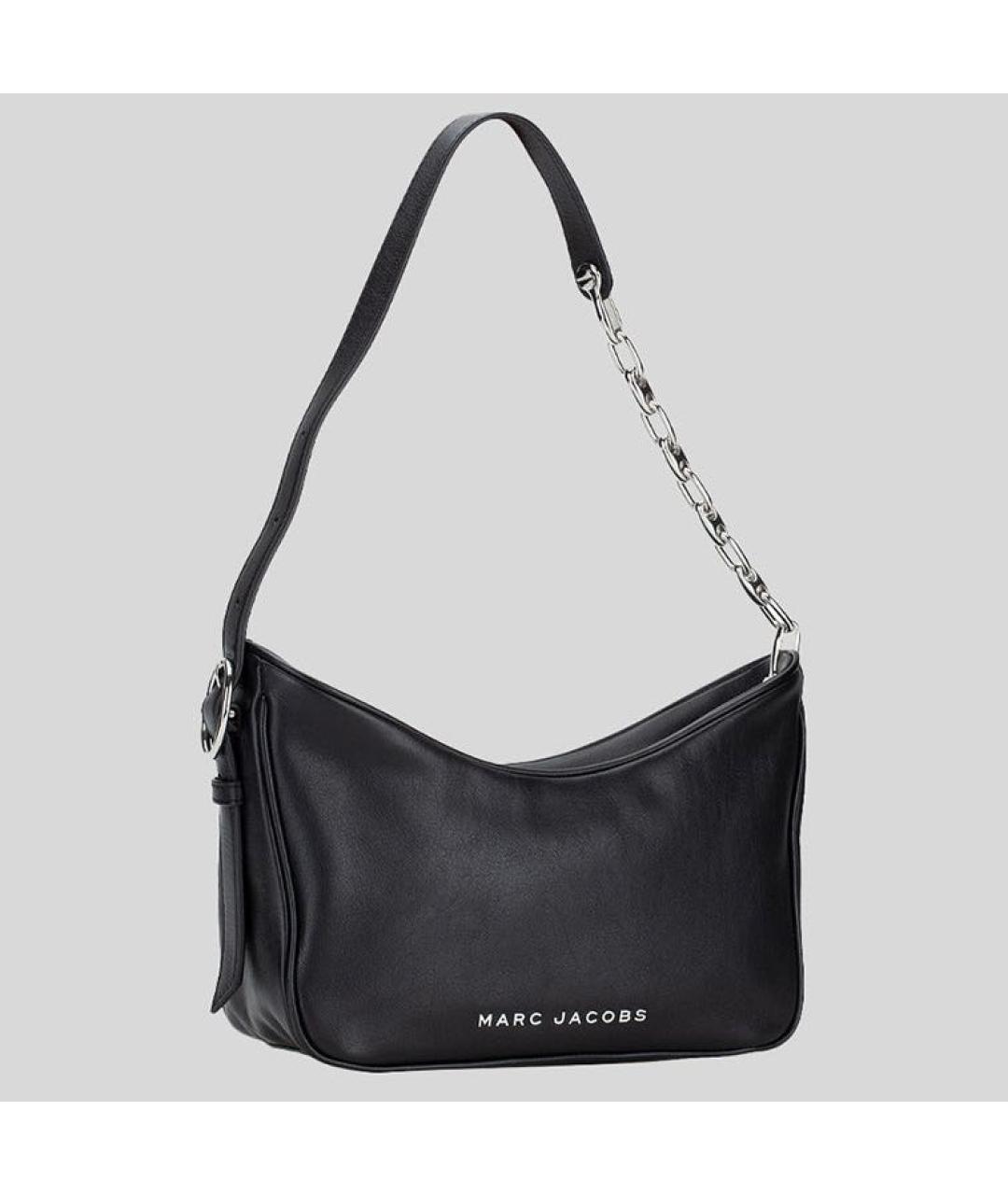 MARC JACOBS Черная кожаная сумка с короткими ручками, фото 2