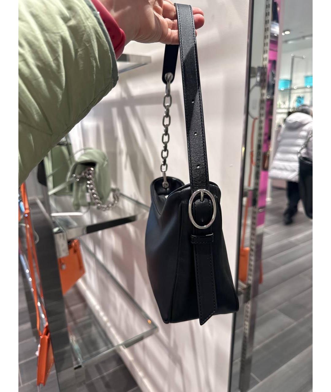 MARC JACOBS Черная кожаная сумка с короткими ручками, фото 7