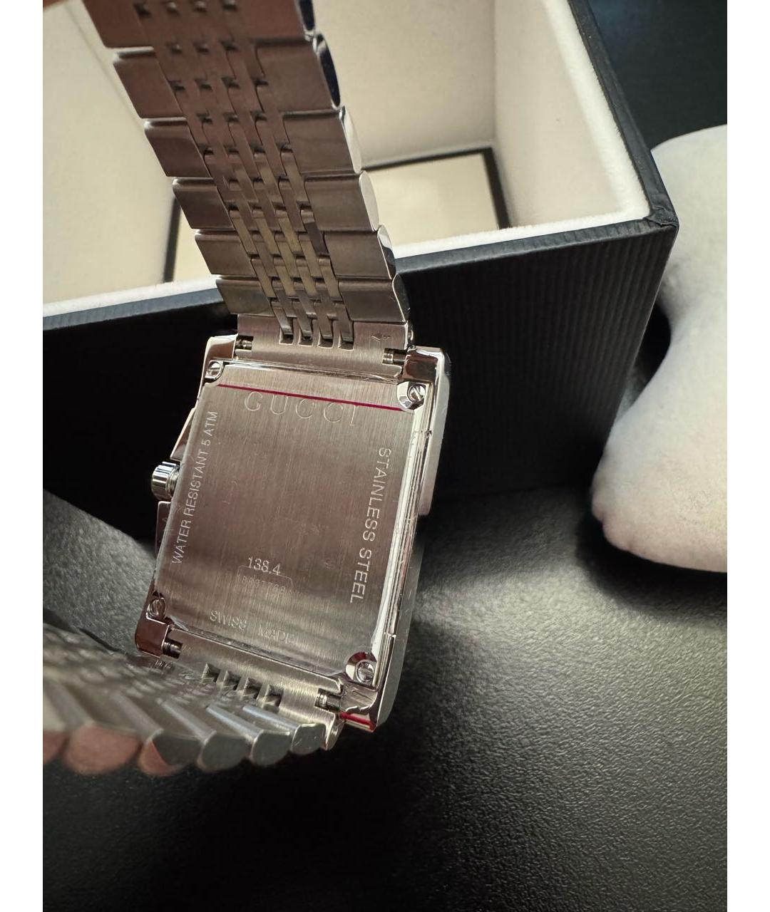GUCCI Серебряные часы, фото 3