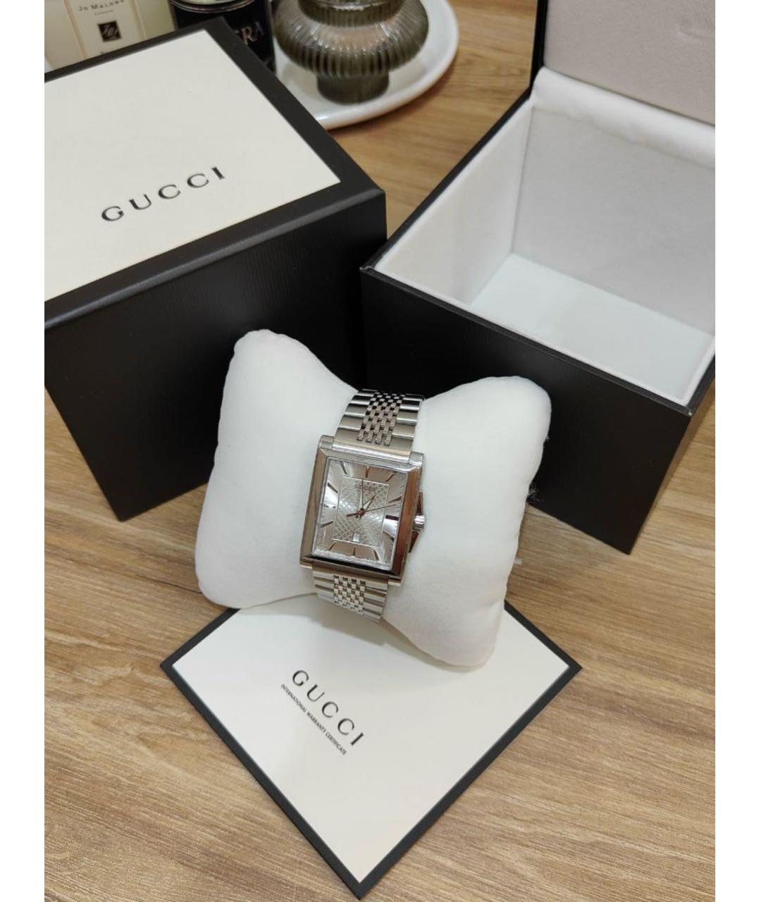 GUCCI Серебряные часы, фото 5