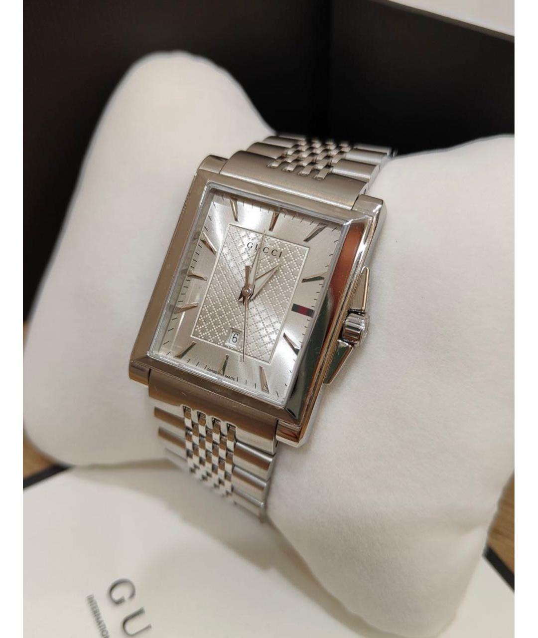GUCCI Серебряные часы, фото 2