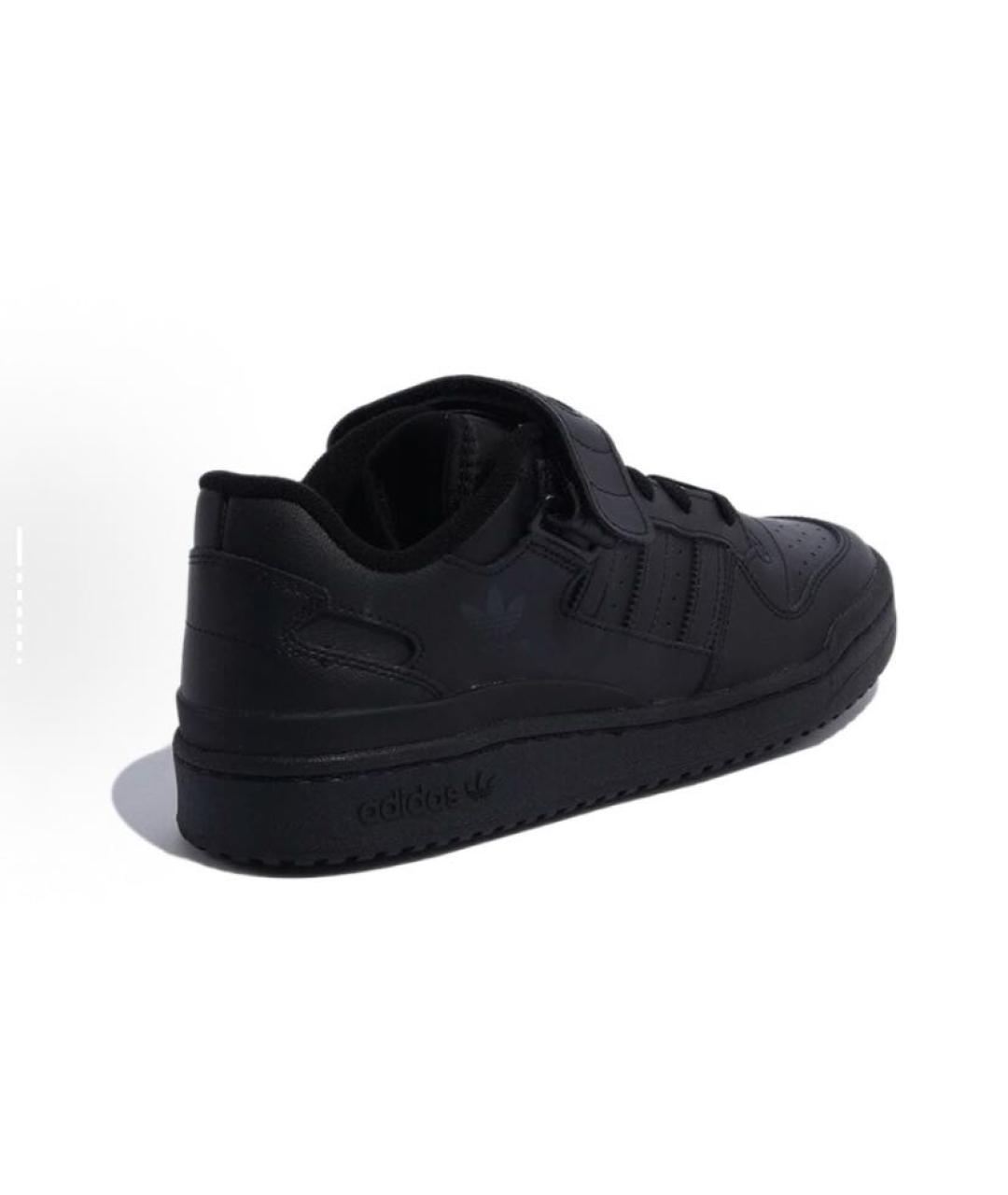 ADIDAS Черные кожаные кроссовки, фото 5